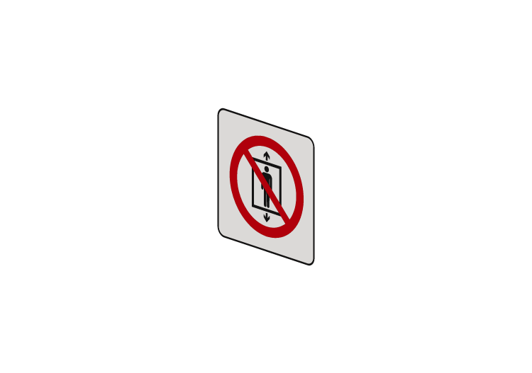 Non usare l’ascensore per le persone - P027 - ACCA software Non usare l’ascensore per le persone - P027 - ACCA software