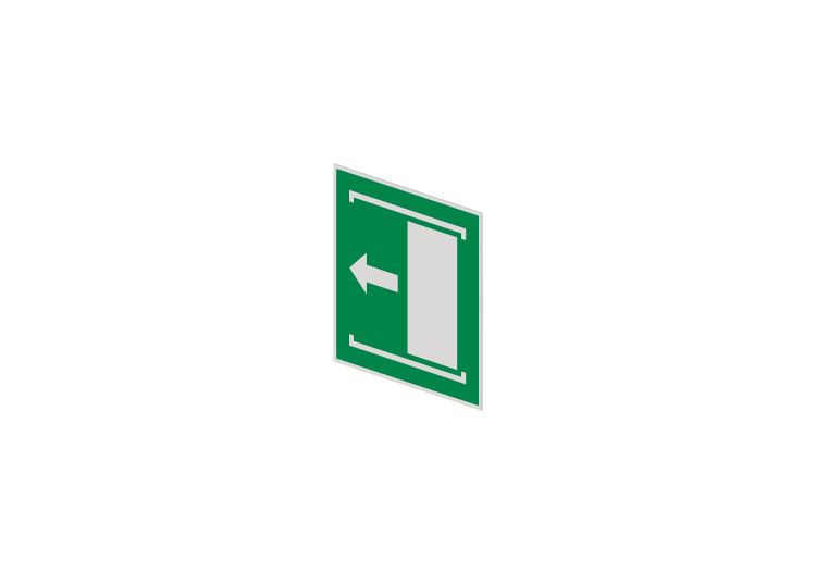 Door with sliding opening on the left side - E034 - ACCA... Door with sliding opening on the left side - E034 - ACCA...