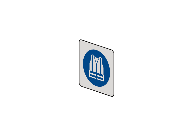 Chaleco de seguridad de alta visibilidad obligatorio - M015... Chaleco de seguridad de alta visibilidad obligatorio - M015...