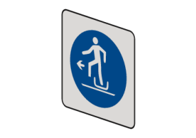 Descida de rampa à esquerda – M050