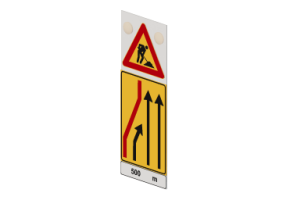 Vorsignal der mobilen Baustelle &ndash; 399/a