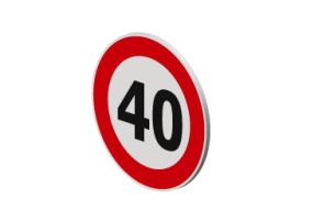 Velocidad m&aacute;xima 40