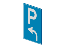 Aparcamiento a la izquierda