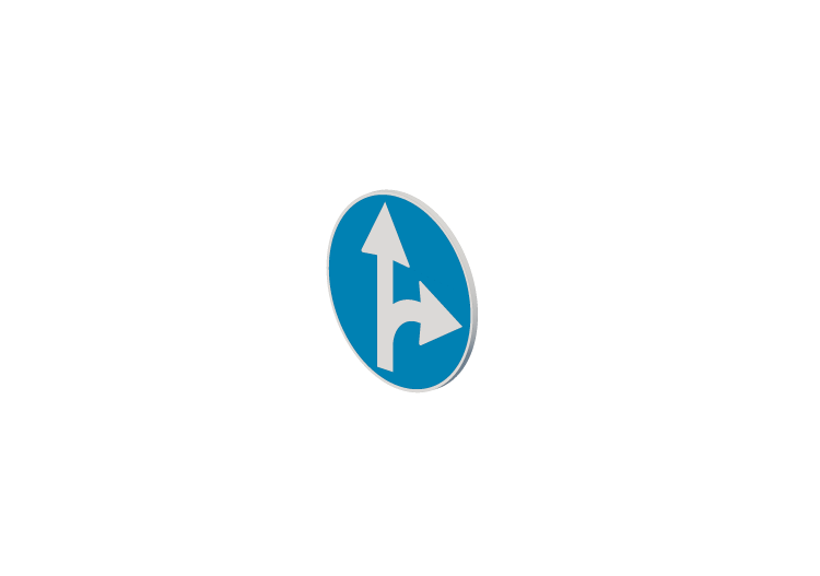 Sentidos permitidos em frente e direita - ACCA software Sentidos permitidos em frente e direita - ACCA software