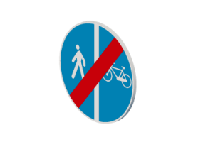 Ende Gemiensamer Fu&szlig;- und Radweg