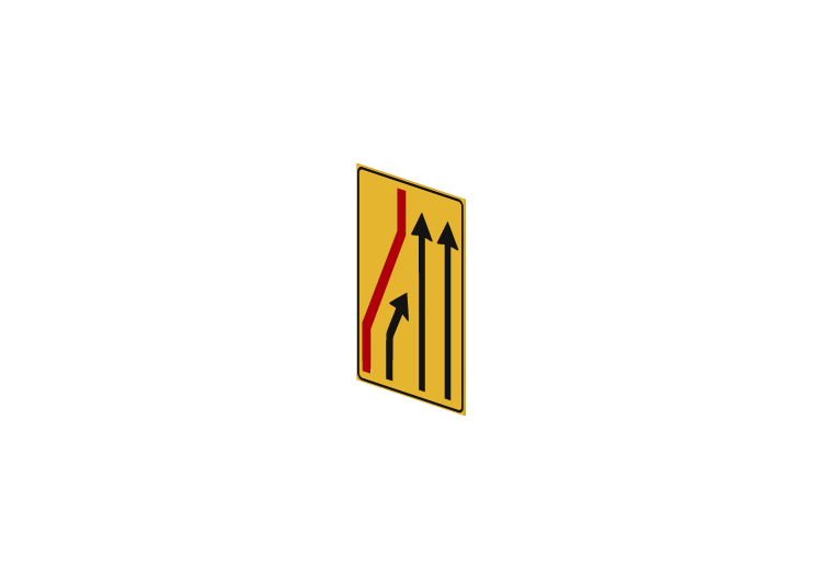 Closed Lane (left lane closure) - 411/b - ACCA software Closed Lane (left lane closure) - 411/b - ACCA software