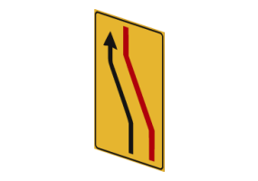Schild Fahrbahn Einfahrt 412/d