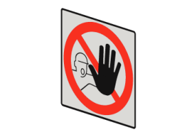 Entrada prohibida a personas no autorizadas