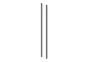 Doppelrohr f&uuml;r Stra&szlig;enschild 200cm.