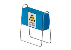 Quadro el&eacute;trico para canteiro de obras com suporte