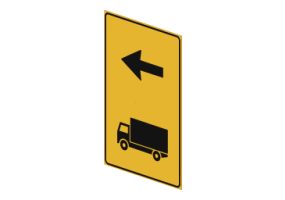 Empfohlene Richtung f&uuml;r LKW - 410/b