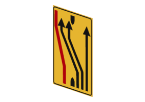 Panneau de voies ferm&eacute;e &ndash; 411/g