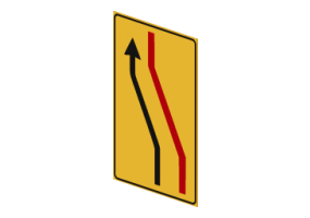 Se&ntilde;al de desvio de carril 412/d