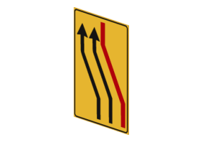 Se&ntilde;al de desvio de carril 412/e