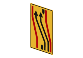 Sinal de faixa de rodagem suprimida &ndash; 413/b