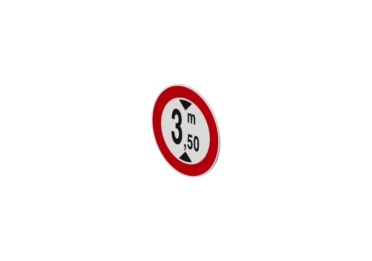 Accès interdit aux véhicules dont la hauteur est supérieure... Accès interdit aux véhicules dont la hauteur est supérieure...