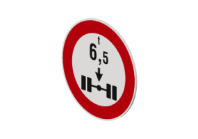 Prohibido el tr&aacute;nsito para veh&iacute;culos con una masa por eje superior a 6,5 toneladas - 69