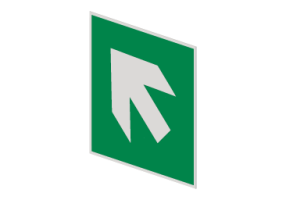Oblique arrow on the left - E006SX