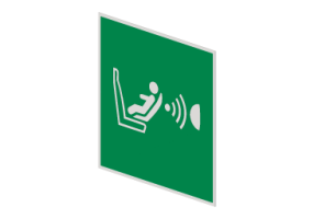 Sistema di rilevazione della presenza di un seggiolino per bambini e il suo orientamento (CPOD) - E014