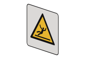 Danger; Surface glissante - W011