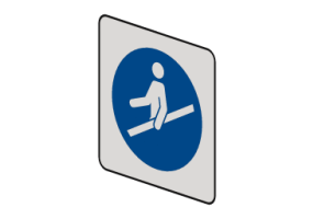Use the handrail - M012