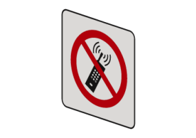 No mobile phones allowed - P013