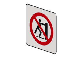 Interdiction de pousser - P017