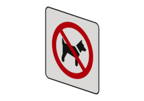 Proibi&ccedil;&atilde;o de acesso de c&atilde;es - P021