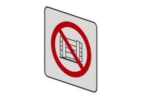 Proibido obstruir a passagem - P023