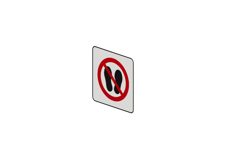 Do not enter with shoes - P024 - ACCA software Do not enter with shoes - P024 - ACCA software
