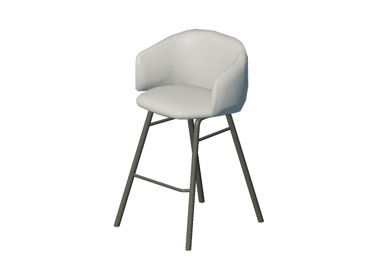 Sillas 3D - Taburete de tela - Allermuir - Bastille - BST05... Sillas 3D - Taburete de tela - Allermuir - Bastille - BST05...