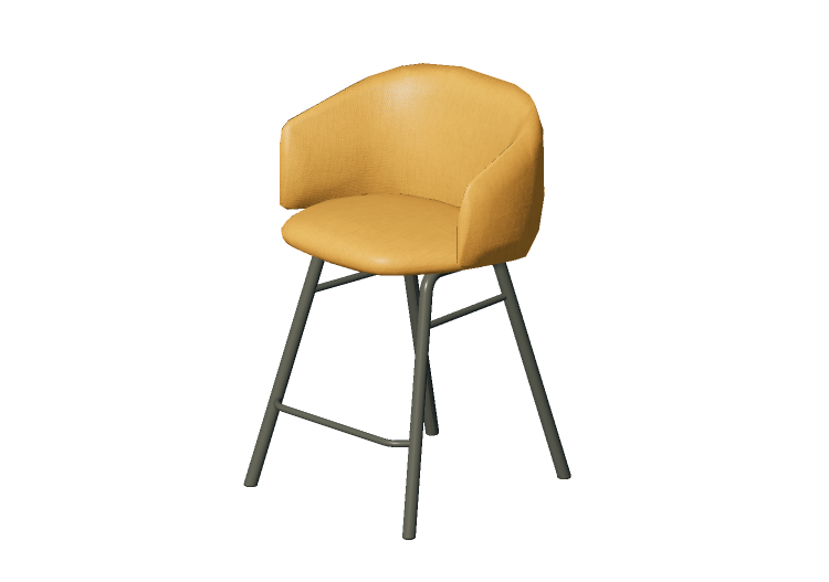 Sillas 3D - Taburete de tela - Allermuir - Bastille -... Sillas 3D - Taburete de tela - Allermuir - Bastille -...