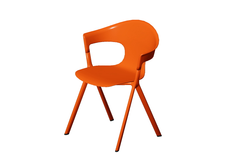 Sillas 3D - Sillón de plástico - Allermuir - Axyl - AXL02 -... Sillas 3D - Sillón de plástico - Allermuir - Axyl - AXL02 -...