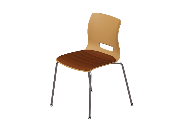 Sillas 3D - Silla con asiento acolchado - Allermuir -... Sillas 3D - Silla con asiento acolchado - Allermuir -...