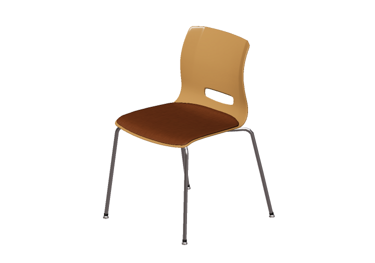 Cadeiras 3D - Cadeira com assento estofado - Allermuir -... Cadeiras 3D - Cadeira com assento estofado - Allermuir -...