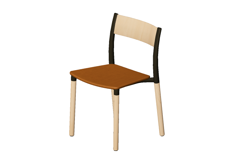 Chaises 3D - Chaise avec assise rembourrée - Allermuir -... Chaises 3D - Chaise avec assise rembourrée - Allermuir -...