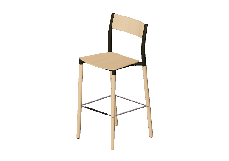 3D Stühle - Hocker mit Sitz-Teil und Rückenlehne aus Holz -... 3D Stühle - Hocker mit Sitz-Teil und Rückenlehne aus Holz -...