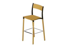 3D St&uuml;hle - Hocker mit gepolsterter Sitzfl&auml;che - Allermuir - Folk - FLK303