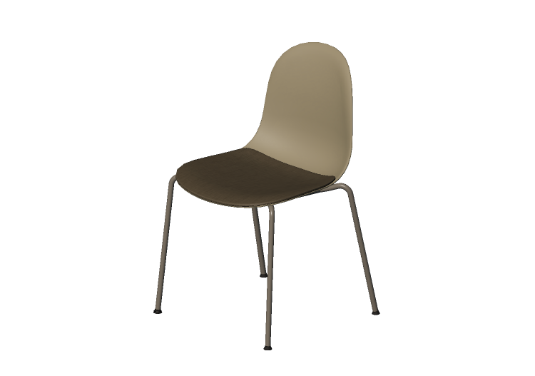 3D Stühle - Stuhl mit gepolsterter Sitzfläche - Allermuir -... 3D Stühle - Stuhl mit gepolsterter Sitzfläche - Allermuir -...