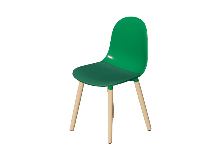 Sedie 3D - Sedia con seduta imbottita - Allermuir - Kin -... Sedie 3D - Sedia con seduta imbottita - Allermuir - Kin -...