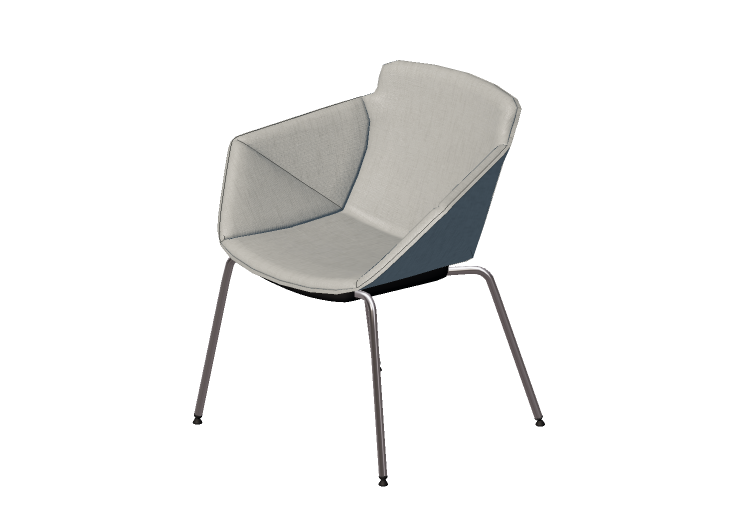 Cadeiras 3D - Cadeira em tecido - Allermuir - Phoulds - PH1... Cadeiras 3D - Cadeira em tecido - Allermuir - Phoulds - PH1...