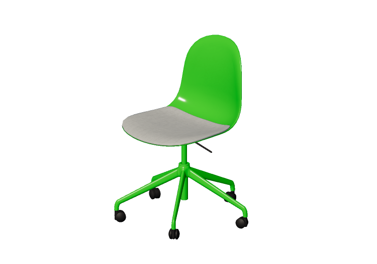 Sedie 3D - Sedia con seduta imbottita - Allermuir - Kin -... Sedie 3D - Sedia con seduta imbottita - Allermuir - Kin -...