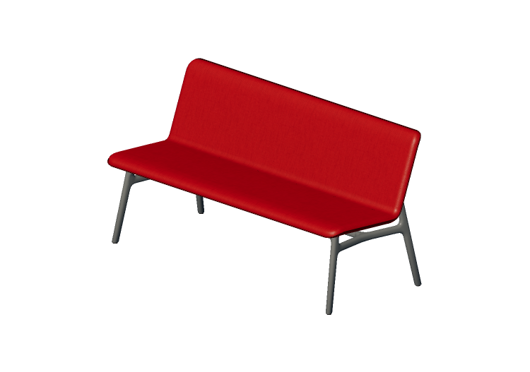 3D Benches - Fully upholstered bench - Allermuir - Axyl... 3D Benches - Fully upholstered bench - Allermuir - Axyl...