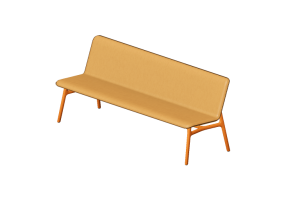 Banc 3D - Banc entièrement rembourré - Allermuir - Axyl Bench - AXLB20U3
