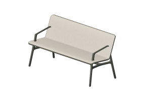 Banc 3D - Banc avec assise rembourr&eacute;e - Allermuir - Axyl Bench - AXLBA16U2