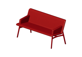 Bancos 3D - Banco totalmente acolchado - Allermuir - Axyl Bench - AXLBA16U3