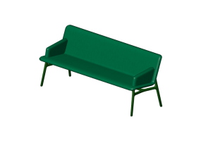 Banc 3D - Banc entièrement rembourré - Allermuir - Axyl Bench - AXLBA20U3