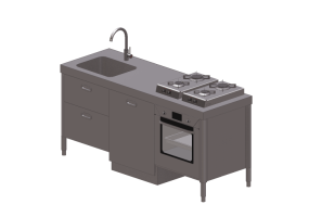 Cuisine 3D - Cuisine modulaire - Alpes Inox