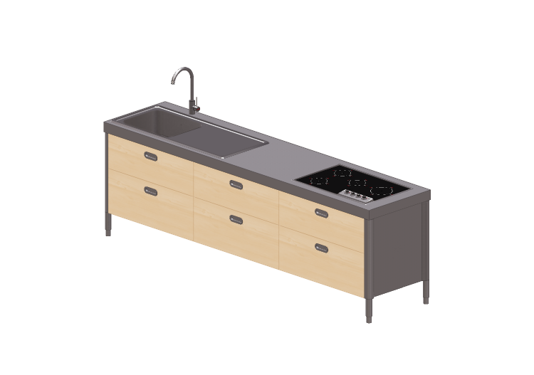 3D Kitchens - Fitted kitchen - Alpes Inox - Alpes Inox 3D Kitchens - Fitted kitchen - Alpes Inox - Alpes Inox