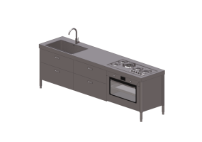 3D Küchen - Modulküche - Alpes Inox